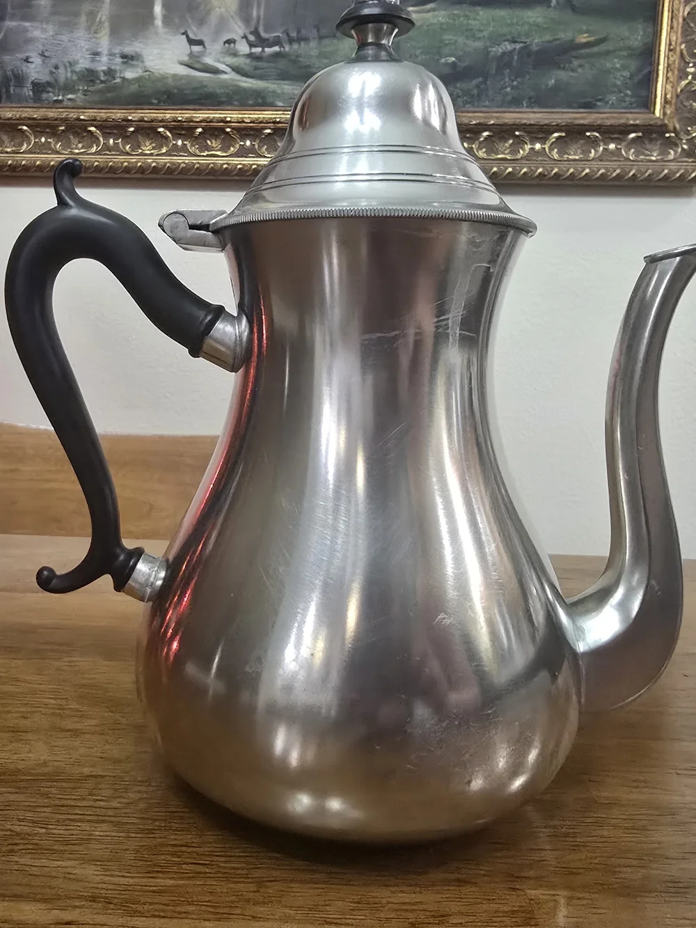 Vintage Royal Holland Pewter Tea Coffee Set Sleepy Hollow Restorations Tray 5pc